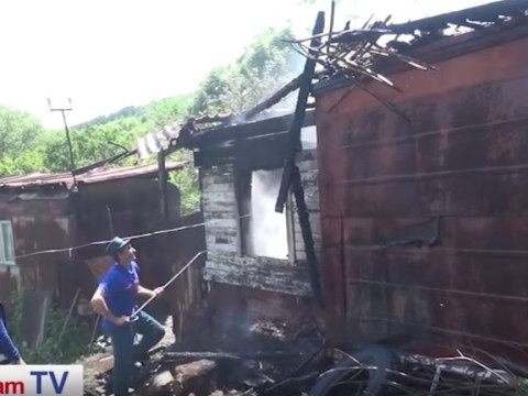 Լոռիում հրդեհի հետեւանքով 8 հոգանոց ընտանիքը հայտնվել է դրսում