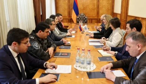 Armenia interior ministry is one of UNDP’s best partners, UNDP official Ivana Zivkovic tells internal affairs minister Arpine Sargsyan