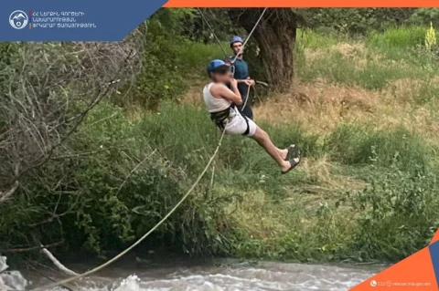 5 քաղաքացի Քարերի սիմֆոնիայի մոտ անցել էին գետը և չէին կարողանում ինքնուրույն վերադառնալ