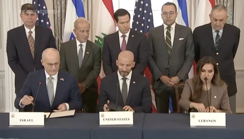 Framework agreement between Israel and Lebanon signed in Washington with Rubio's participation