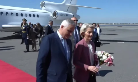 European Commission president arrives in Armenia on working visit