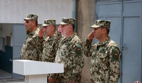 Начальник Генштаба ВС Армении представил личному составу специального армейского воинского соединения нового командира
