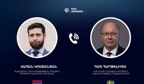 Վահան Կոստանյանը և Շվեդիայի ԱԳՆ պետքարտուղարը քննարկել են Հայաստան-ԵՄ ռազմավարական օրակարգը