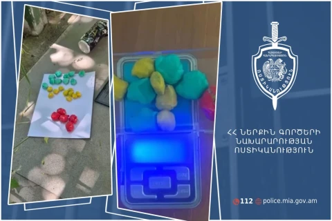 В Армении полицейские задержали молодых людей с наркотиками