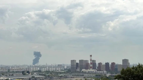 Moscow oil refinery catches fire again after drone attack