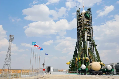 NASA chief arrives at the Baikonur Cosmodrome