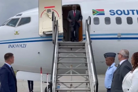 A technical malfunction occurred on the plane carrying the President of South Africa during the flight