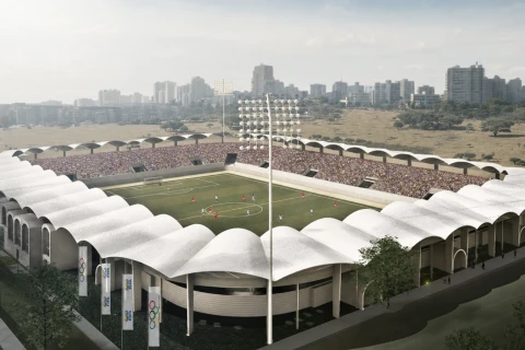 The Armenian government allocated another 57.7 million drams for the construction of a football stadium in Ijevan