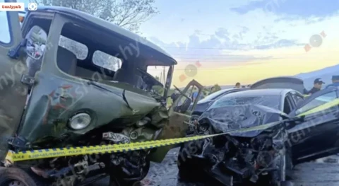 В Армении столкнулись «УАЗ» и «Hyundai»: Есть жертвы и пострадавшие