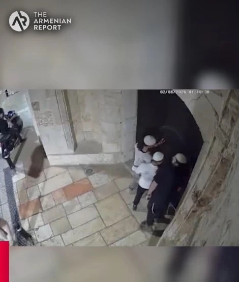 6 Israelis detained after desecrating entrance to Armenian monastery in Jerusalem