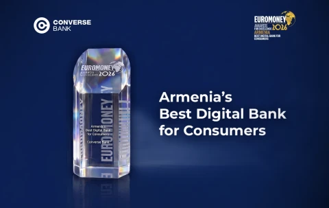 Euromoney-ին՝ Կոնվերս Բանկի թվային փոխակերպման և «Armenia’s Best Digital Bank for Consumers» մրցանակի մասին