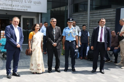 India’s Defence Secretary arrives in Armenia on an official visit