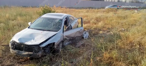 Կոտայքի մարզում բախվել են Jeep Compass-ը և Mazda 6-ը․ վերջինս բախվել է գազատարին, ապա քարերին և հայտնվել դաշտում․ կա վիրավոր
