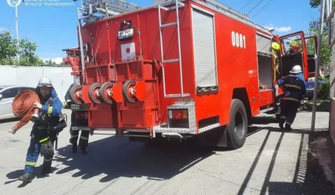 Երևանի Մոլդովական փողոցում վագոն-տնակ է այրվել