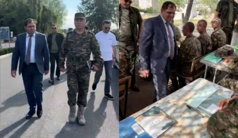 Ստուգայց կապի զորքերի ուսումնական կենտրոնում․ Պապիկյան (վիդեո)