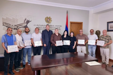 Թեստավորումը հաղթահարած բազմաբնակարան շենքերի կառավարիչների ևս մեկ խումբ վկայական է ստացել