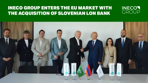 Ineco Group-ը մուտք է գործում ԵՄ բանկային շուկա՝ ձեռք բերելով սլովենական LON բանկի բաժնետոմսերի մեծամասնությունը