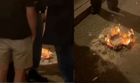 В центре Вильнюса возле бара сожгли Коран: полиция начала расследование