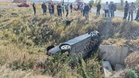 Ավտովթար Շիրակի մարզում․ «BMW»-ն դուրս է եկել ճանապարհից և կողաշրջվել, կա 4 վիրավոր