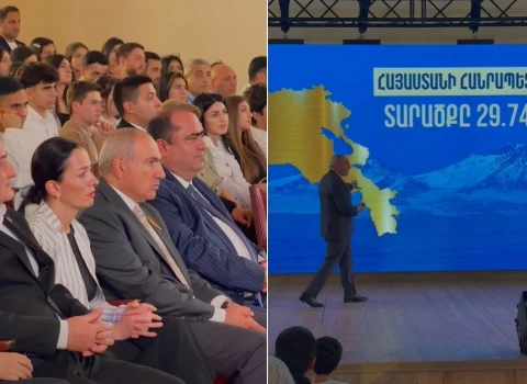 Փաշինյանը Իրական Հայաստանի վերաբերյալ հանդիպում է ունեցել աշակերտների և ուսանողների հետ (վիդեո)