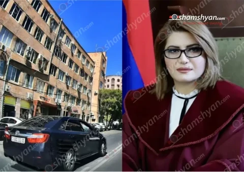 Водитель машины, обслуживающей председателя Кассационного суда Армении, нарушает правила дорожного движения