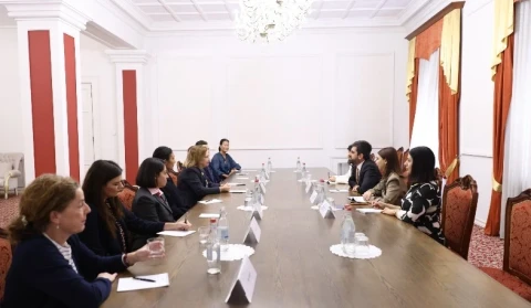 Քրիստինա Քվինի գլխավորած պատվիրակությունը հյուրընկալվել է խորհրդարանում
