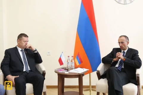 Торосян и Кантор обсудили вопросы армяно-чешского сотрудничества в сфере труда и благосостояния