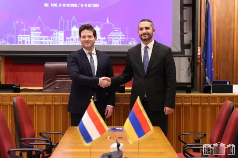 Armenian and Dutch Parliamentary Speakers discuss bilateral agenda