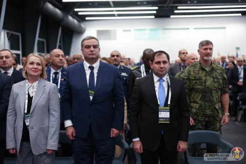 Armenia defense minister in Prague, attends Future Forces Exhibition & Forum opening ceremony (PHOTOS)