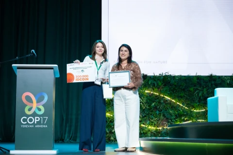 COP17-ի շրջանակում կայացավ «Կլիմայի փոփոխությունը և կանայք» մրցանակաբաշխությունը. Idram և IDBank