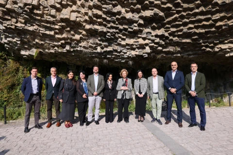 Իսպանիայի թագուհին այցելել է Գառնիի հեթանոսական տաճար և «Քարերի սիմֆոնիա» բնական հուշարձան
