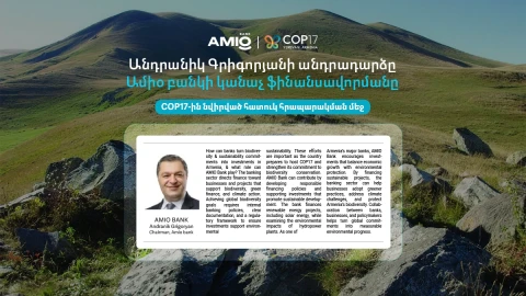 Ամիօ բանկի Վարչության նախագահ Անդրանիկ Գրիգորյանը Forbes-ի հատուկ հրապարակման շրջանակում անդրադարձել է կայուն ֆինանսավորման դերին