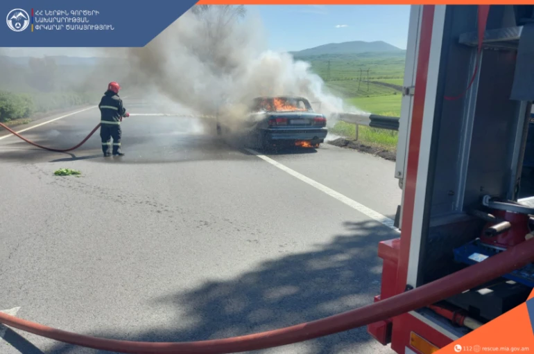 Չայնիի ոլորաններում մեքենա է այրվել