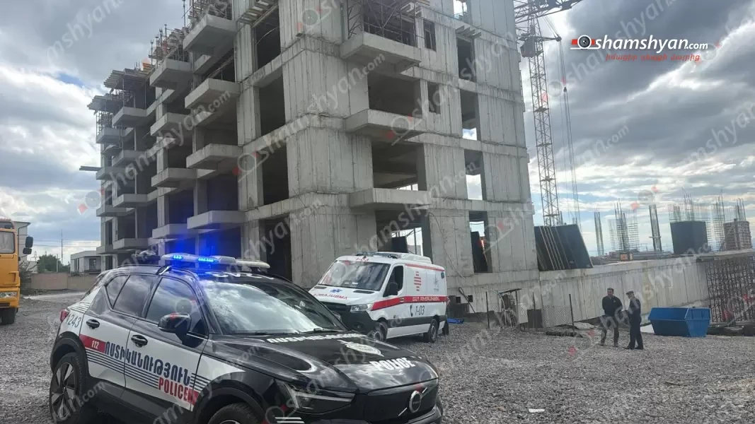 Второй случай за один день: В строящемся здании в Ереване строитель упал с 4-го этажа и погиб