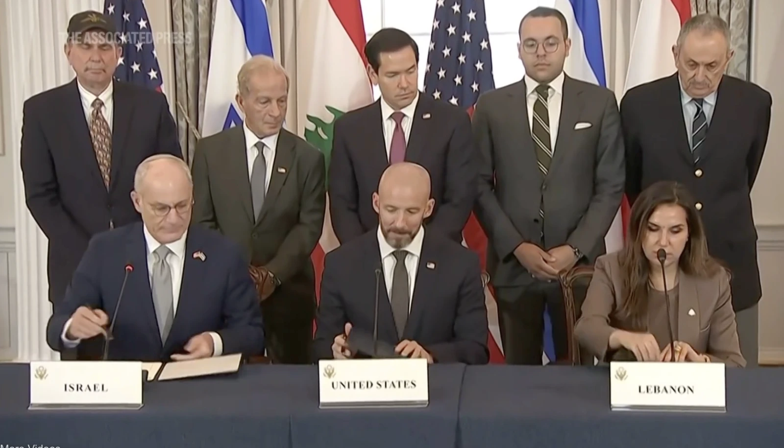 Framework agreement between Israel and Lebanon signed in Washington with Rubio's participation