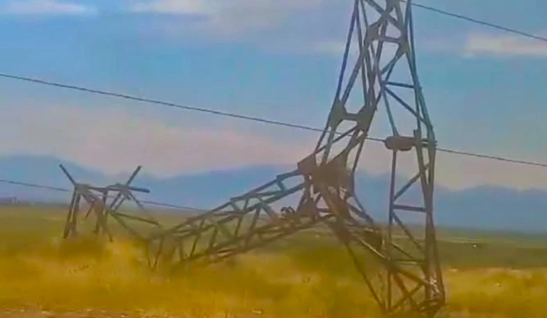 Արմավիրի մարզում ուժեղ քամու հետևանքով հենասյուներ են վնասվել․ հոսանքազրկված համայնքներ կան