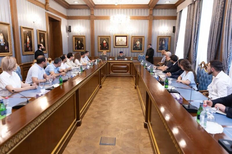 Վեհափառն ընդունել է Քրիստոնյա գործարարների միության անդամներին․ Մայր Աթոռ