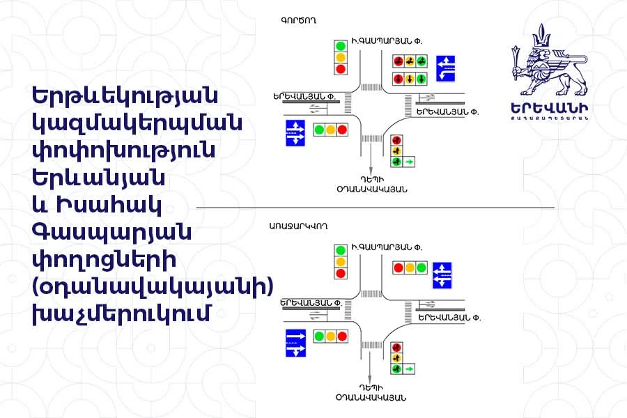 Երթևեկության փոփոխություն կկատարվի օդանավակայանի խաչմերուկում