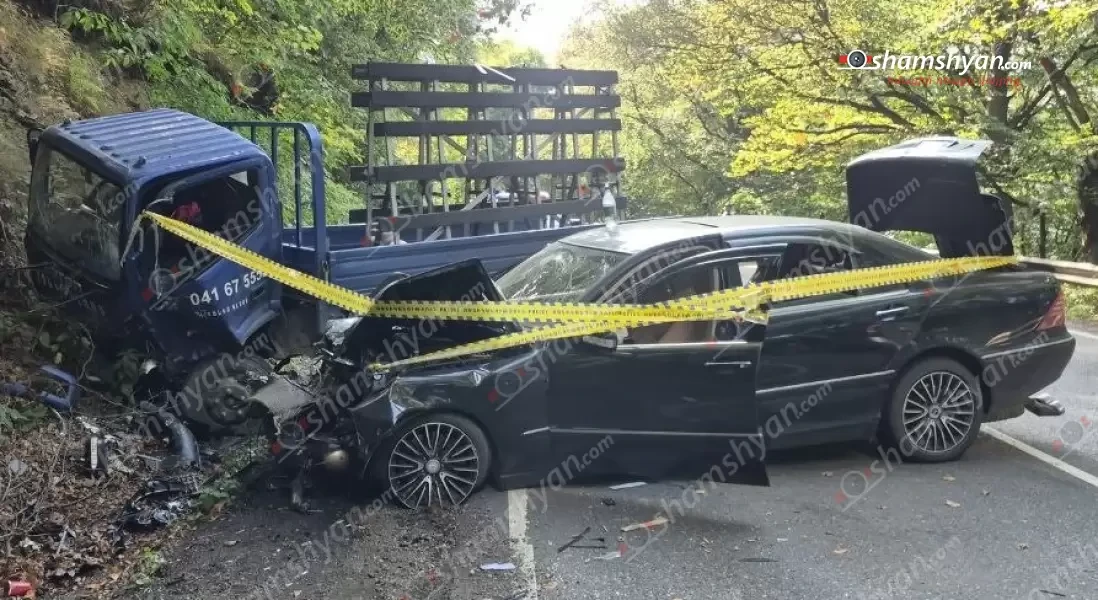 Վանաձոր-Ստեփանավան ճանապարհին բախվել են «Mercedes»-ը և «Foton» բեռնատարը․ կա վիրավոր