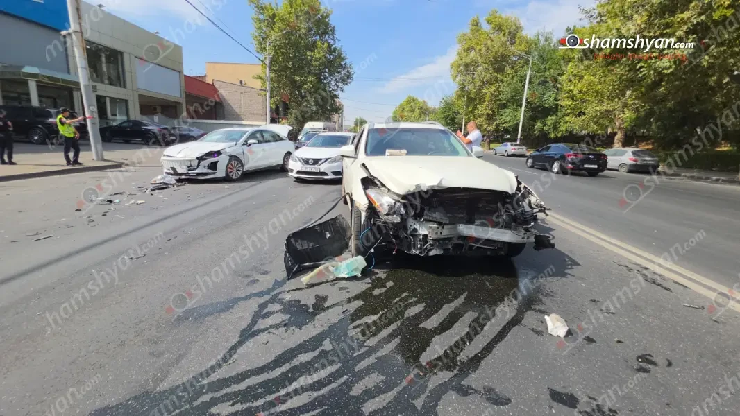 Քըրքորյան (նախկին Լենինգրադյան) փողոցում բախվել են «Infinity»-ն ու «Hongqi»-ն․ կա վիրավոր