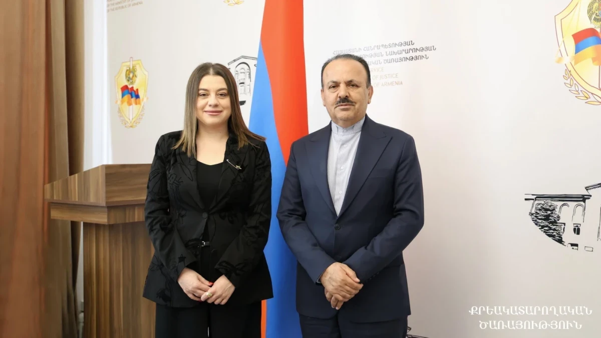 ՔԿԾ պետը և Իրանի փոխդեսպանը քննարկել են ՔԿՀ-ներում պահվող Իրանի քաղաքացիների իրավունքներին առնչվող հարցեր
