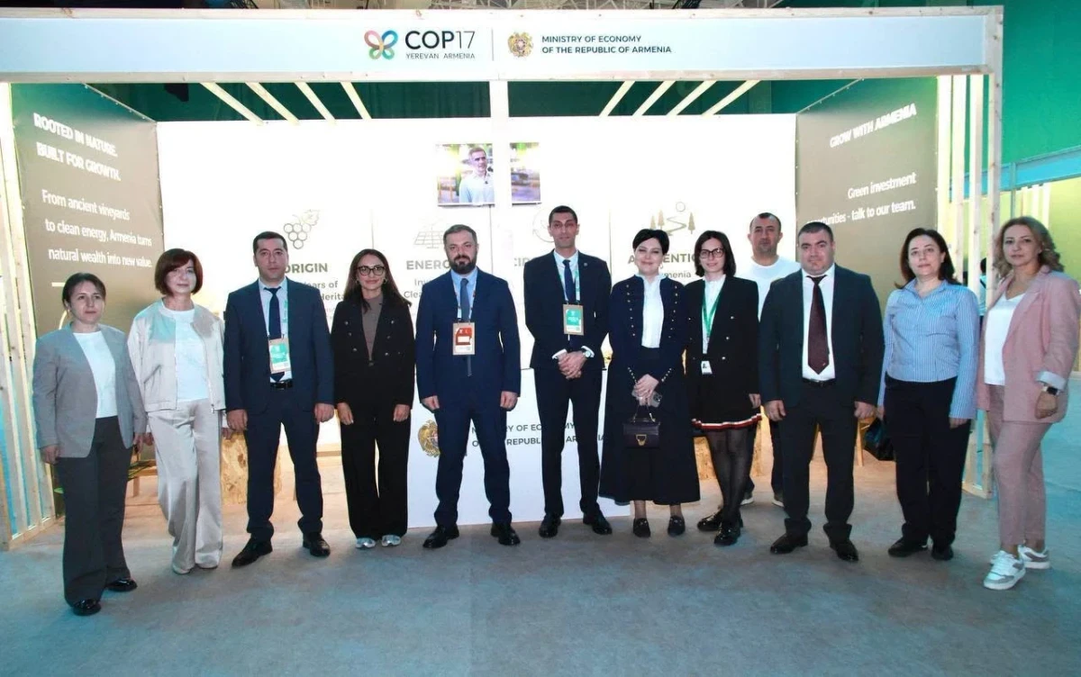 Minister visits Armenia economy ministry green pavilion within framework of UN Biodiversity Conference in Yerevan