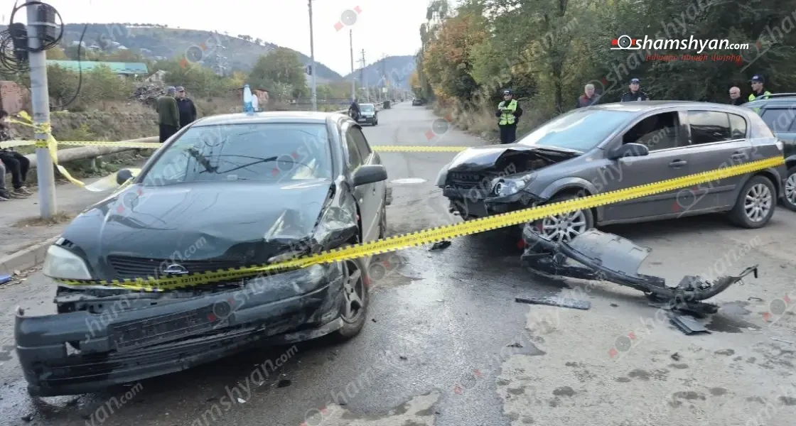Վանաձորում բախվել են 2 «Opel»-ները․ 19–ամյա երիտասարդին տեղափոխել են հիվանդանոց